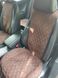 Накидки на передні сидіння алькантара Nissan Leaf коричневі