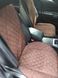 Накидки на передние сиденья алькантара Mitsubishi Lancer X Sportback коричневые