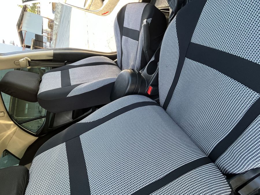 Чохли на передні сидіння Fiat Doblo Panorama (1+1) сірі