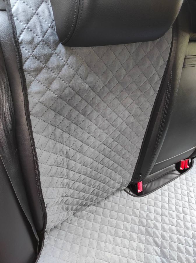 Накидки на сиденья алькантара Mitsubishi Outlander XL серые