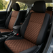 Авточехлы c вставкой антара Volkswagen Cross Polo коричневые ANT-3656 &mdash; фото 6 из 9
