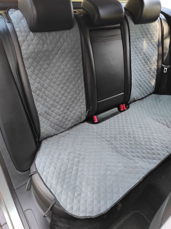 Накидки на сиденья алькантара Toyota Land Cruiser 200 (5 мест) серые