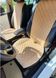 Накидки на передние сиденья алькантара Audi А4 (B6) бежевые
