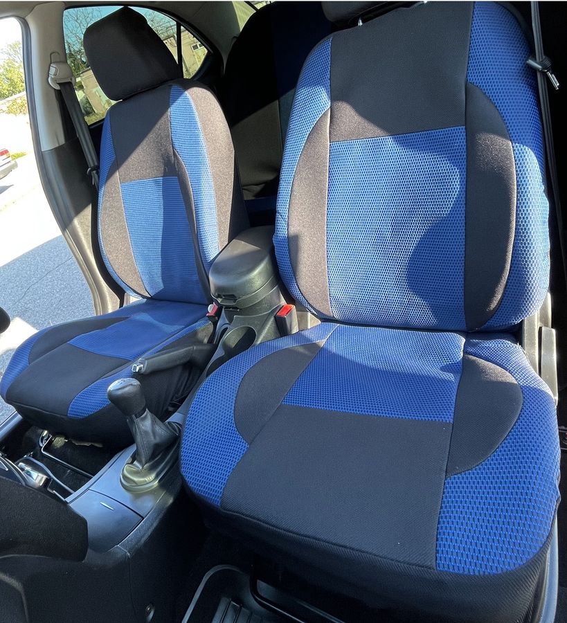 Авточехлы Hyundai Santa Fe (NC) синие