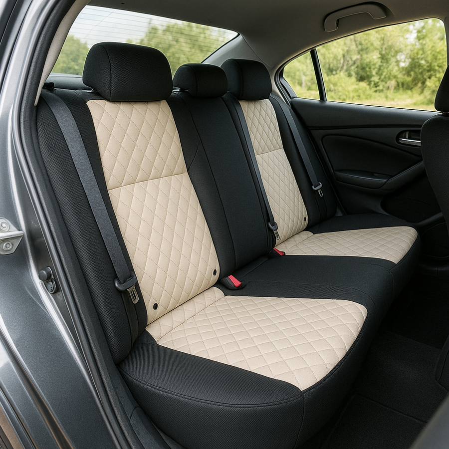 Чехлы на сиденья Авточехлы c вставкой антара Citroen DS4 бежевые ANT-13828