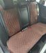 Накидки на сиденья алькантара Peugeot 308 II (308 2) коричневые