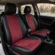 Чехлы на сиденья авто для Honda Civic 9 Sedan (Civic IX) из эко кожи и алькантары красные Alux-2488 &mdash; фото 4 из 9