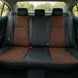 Чохли на сидіння авто для Toyota Hilux 8 (AN120) з еко шкіри та алькантари коричневі Alux-3615 &mdash; фото 5 з 9