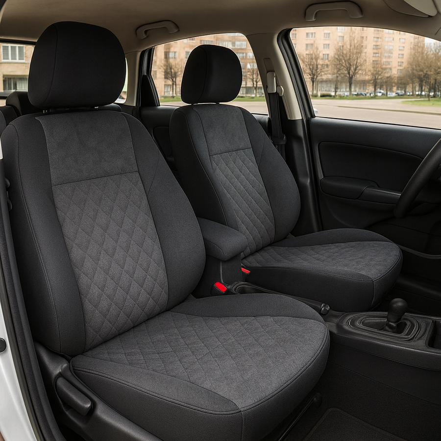 Чехлы на сиденья Авточехлы c вставкой антара Volkswagen Jetta V (Jetta A5) черные ANT-11390