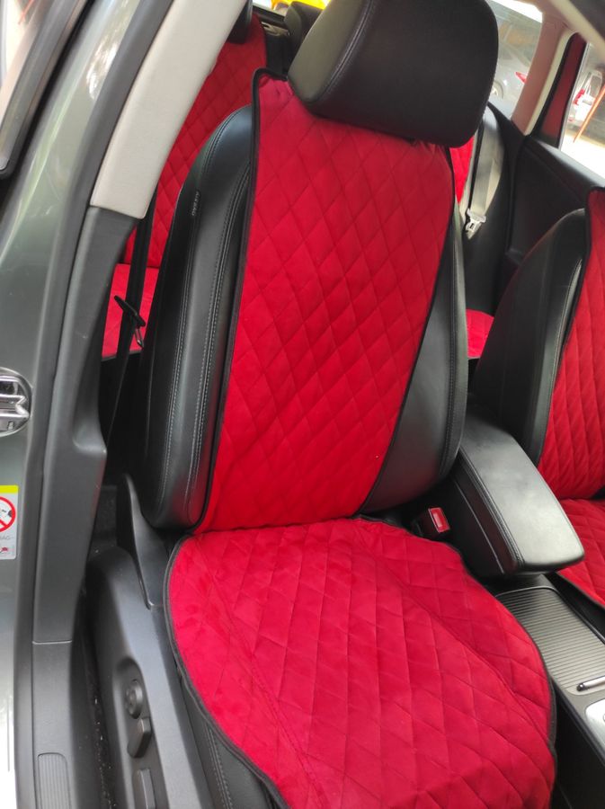 Накидки на передние сиденья алькантара Honda Accord 9
