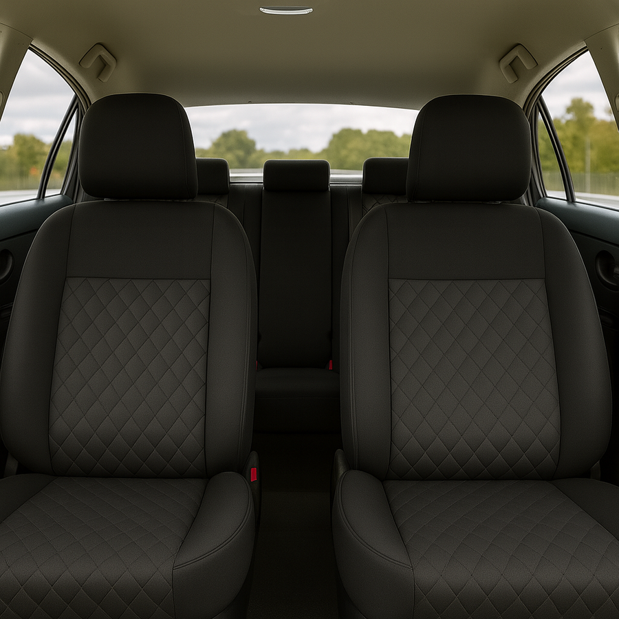 Чехлы на сиденья Авточехлы c вставкой антара Volkswagen Passat (B3) черные ANT-11393