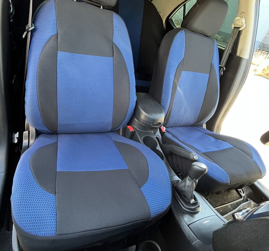 Авточехлы Fiat Qubo синие