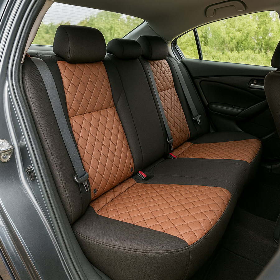 Чехлы на сиденья Авточехлы c вставкой антара Citroen DS4 коричневые ANT-3098