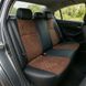 Чехлы на сиденья авто для Citroen DS4 из эко кожи и алькантары коричневые Alux-3098 &mdash; фото 6 из 9