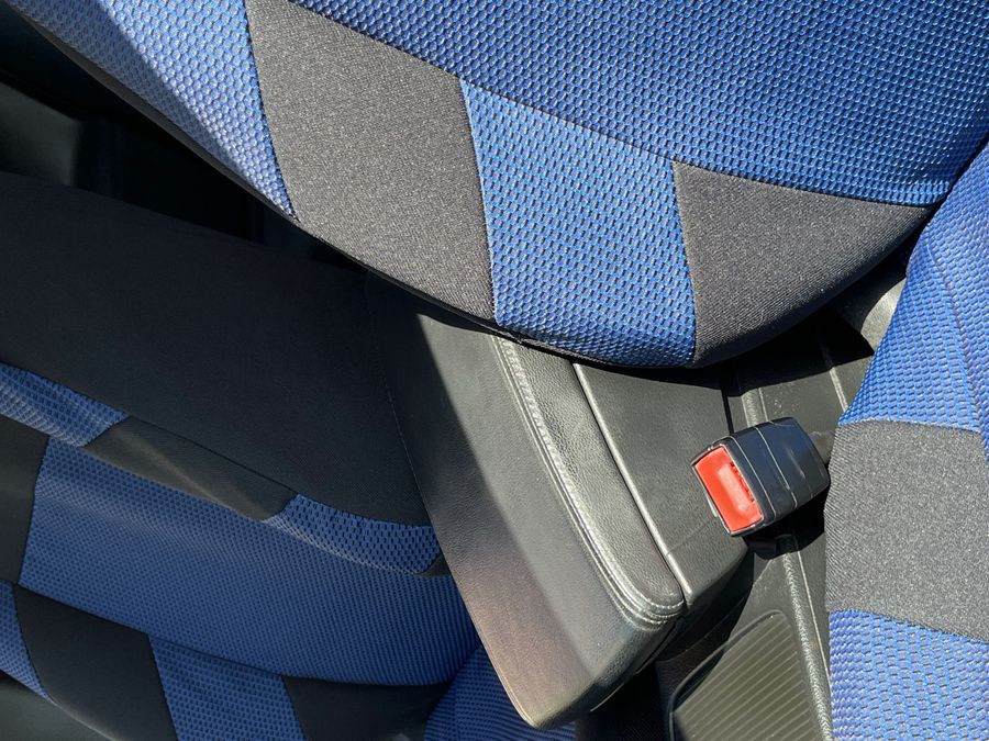 Чехлы на передние сидения Daewoo Lanos (1+1) синие