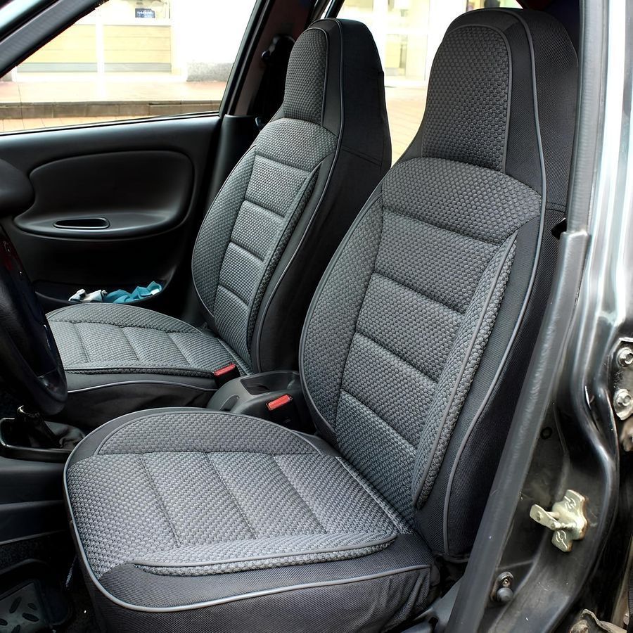 Чохли на сидіння Авточохли Пілот Daewoo Ланос сірі DaewooLanosPil-s