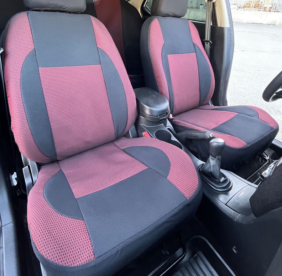 Авточехлы Fiat Doblo Panorama красные
