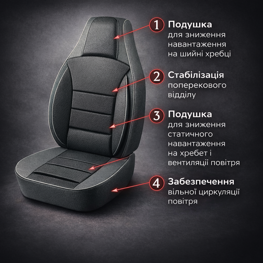 Чохли на сидіння Авточохли Пілот Ваз 2109 сірі 2109Pil-s