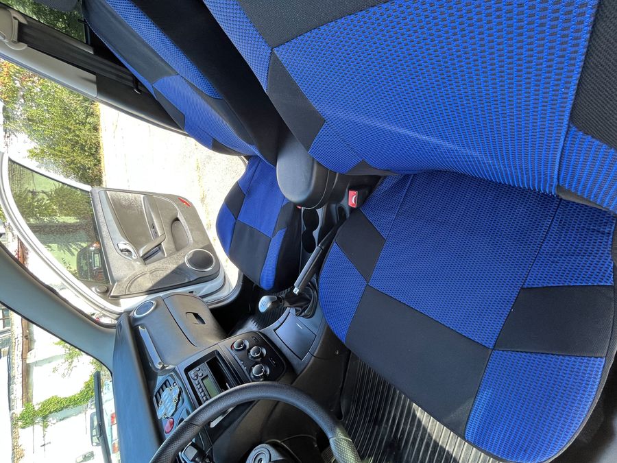 Чехлы на передние сидения Nissan Primastar (1+1) синие