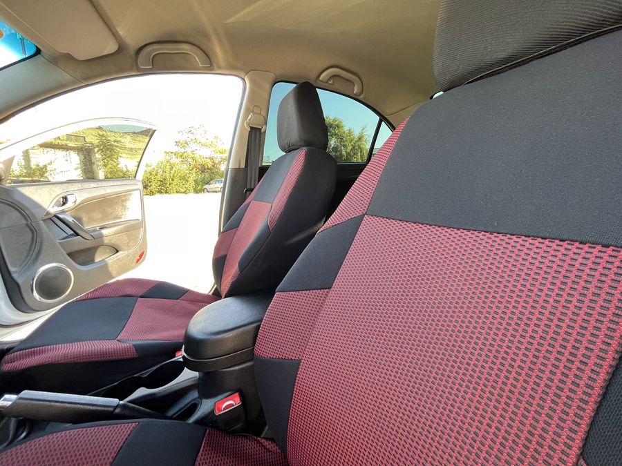 Чохли на передні сидіння Fiat Doblo II (Doblo 2) (1+1) червоні